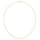 14kt yellow gold cable chain with diamond-cut finish, adjustable 16–18 inch length, lobster clasp, 3.1 g, made in Italy