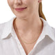 14kt yellow gold cable chain necklace, diamond-cut finish, adjustable 16–18 in, lobster clasp, 3.1 g, made in Italy.