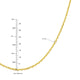 14kt yellow gold cable chain necklace, diamond-cut, adjustable 16-18 in, lobster clasp, ~3.1 g, Made in Italy.