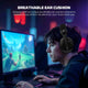 FANTECH TAMAGO II WHG04 Gaming Headphones Wired&Wireless 2.4G Bluetooth 5.3 Ligh