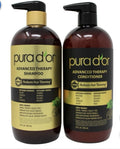 Pura d'or Advanced Therapy Anti-Hair Thinning Shampoo & Conditioner Set
