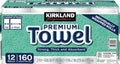 Kirkland Signature Premium Big Roll Paper Towels 12-roll, 160 Sheets Per Roll