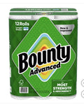 Bounty Advanced Paper Towels, 2-Ply, 103 Sheets, 12 Count