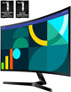 Samsung 27" Essential S3 (S36GD) Series FHD 1800R Curved Computer Monitor,
