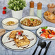 Gibson Home Oslo 16-Piece Porcelain Dinnerware Set, Service for 4 – White Plates