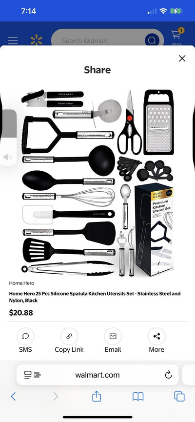Home Hero 25 Pcs Stainless Steel Kitchen Utensils Set ,stainless Steel And Nylon