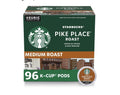 Starbucks K-Cup Coffee Pods Medium Roast, Pike Place for Keurig, 96 Pods Total