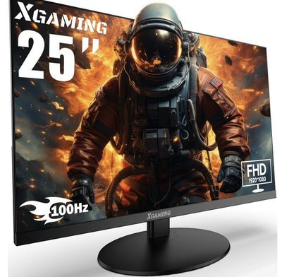 XGaming 25 Inch Monitor FHD 1080P 100Hz Frameless Computer Display 1ms 99% sR...