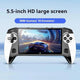 Saker 5.5-inch HD Retro Handheld Game Console, 10000+ Pre-Installed Games, TV