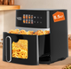 8-in-1 Electric 6QT Air Fryer with Digital LED Touchscreen, Black