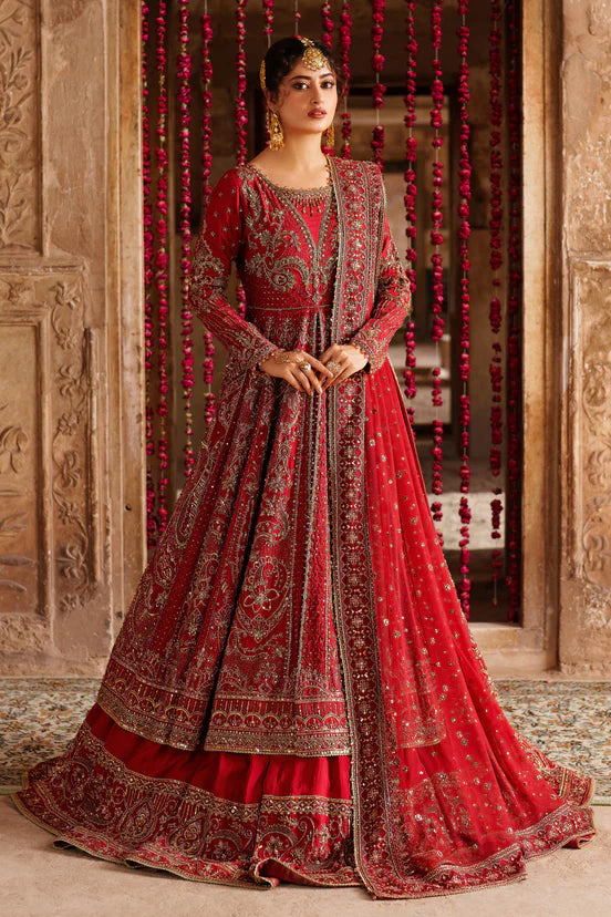 Zeban exclusive Pakistani designer Bridal Lehenga-free shipping