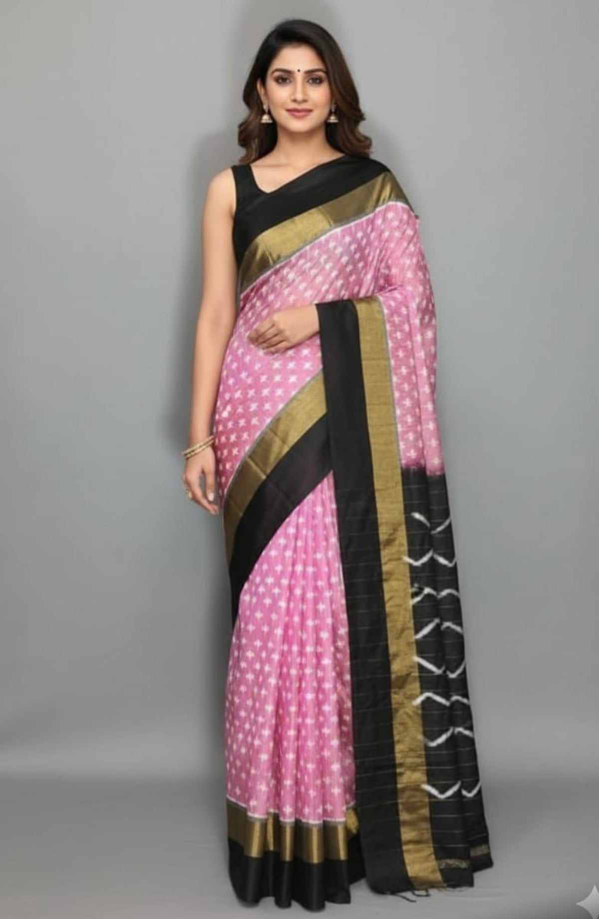 Silk Mark Certified double weaving orginal Ikkat Patola Saree-Free Shipping