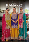 Chinon Embroidery exclusive Party Suits-3 Sets(Wholesale) Free shipping