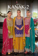 Chinon Embroidery exclusive Party Suits-3 Sets(Wholesale) Free shipping